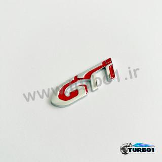 آرم نوشته GTI قرمز